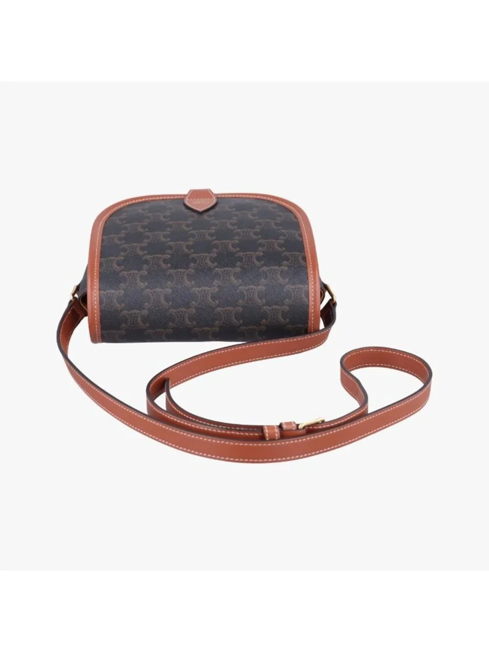 Celine Luco Triomphe Brown Shoulder Bag
